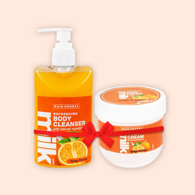 Tangy Orange Milk | COMBO of Body Cleanser & Cream