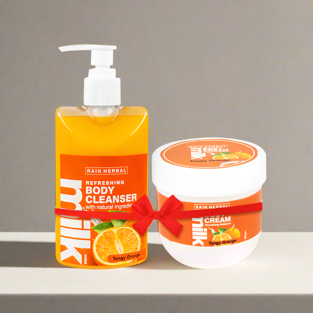 Tangy Orange Milk | COMBO of Body Cleanser & Cream