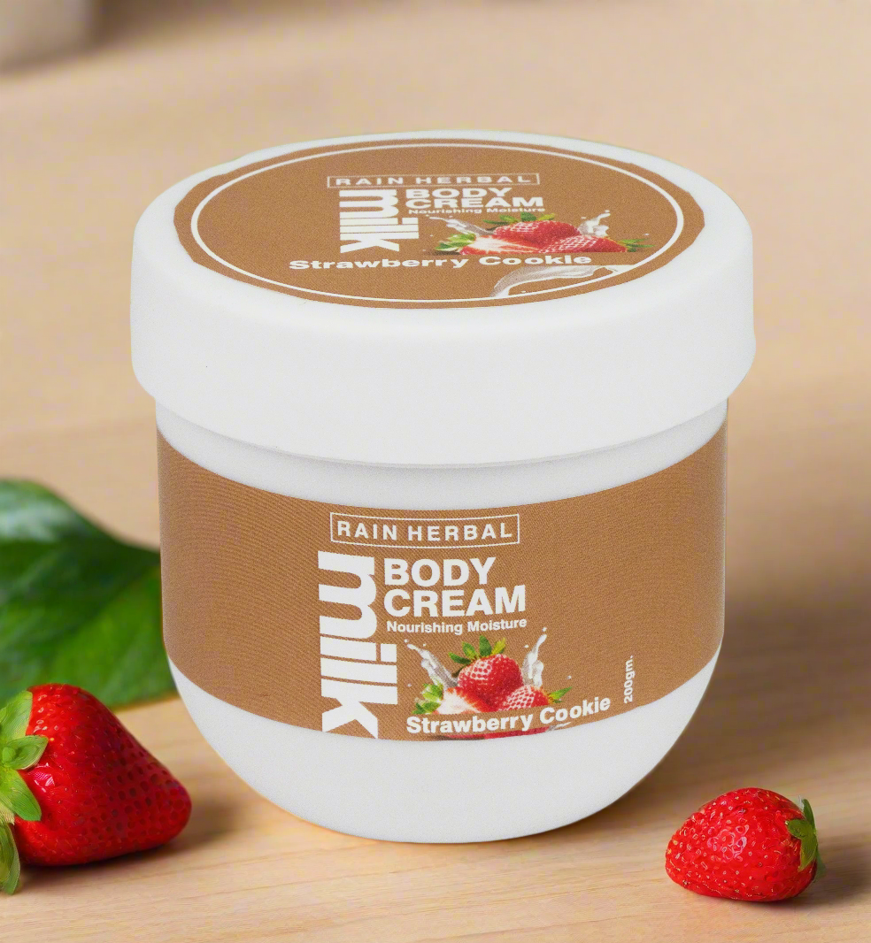 Rain Herbal Strawberry Cookie Body Cream | 200gm