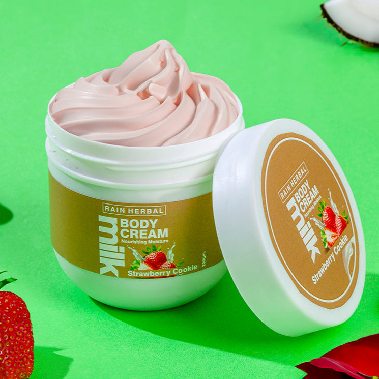 Straw Berry Cookie Milk | COMBO of Body Cleanser & Cream
