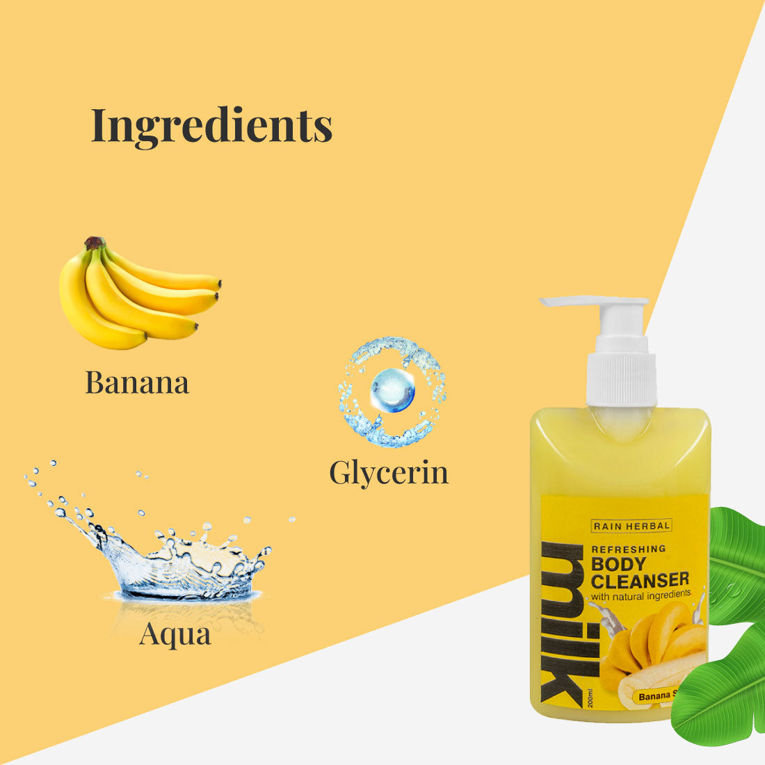 Banana Shanana milk body cleanser