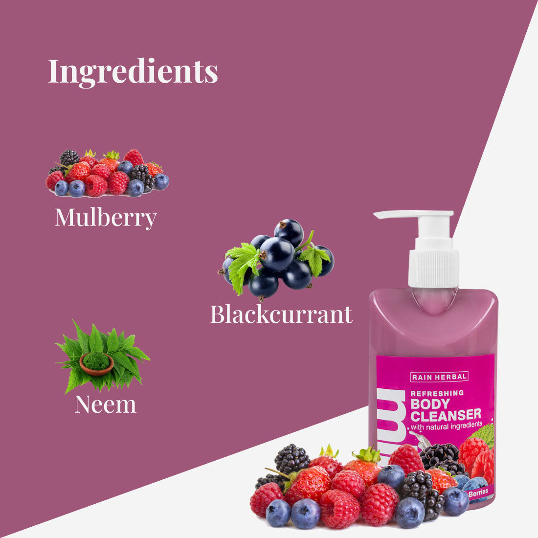 Fairy berries milk body cleanser