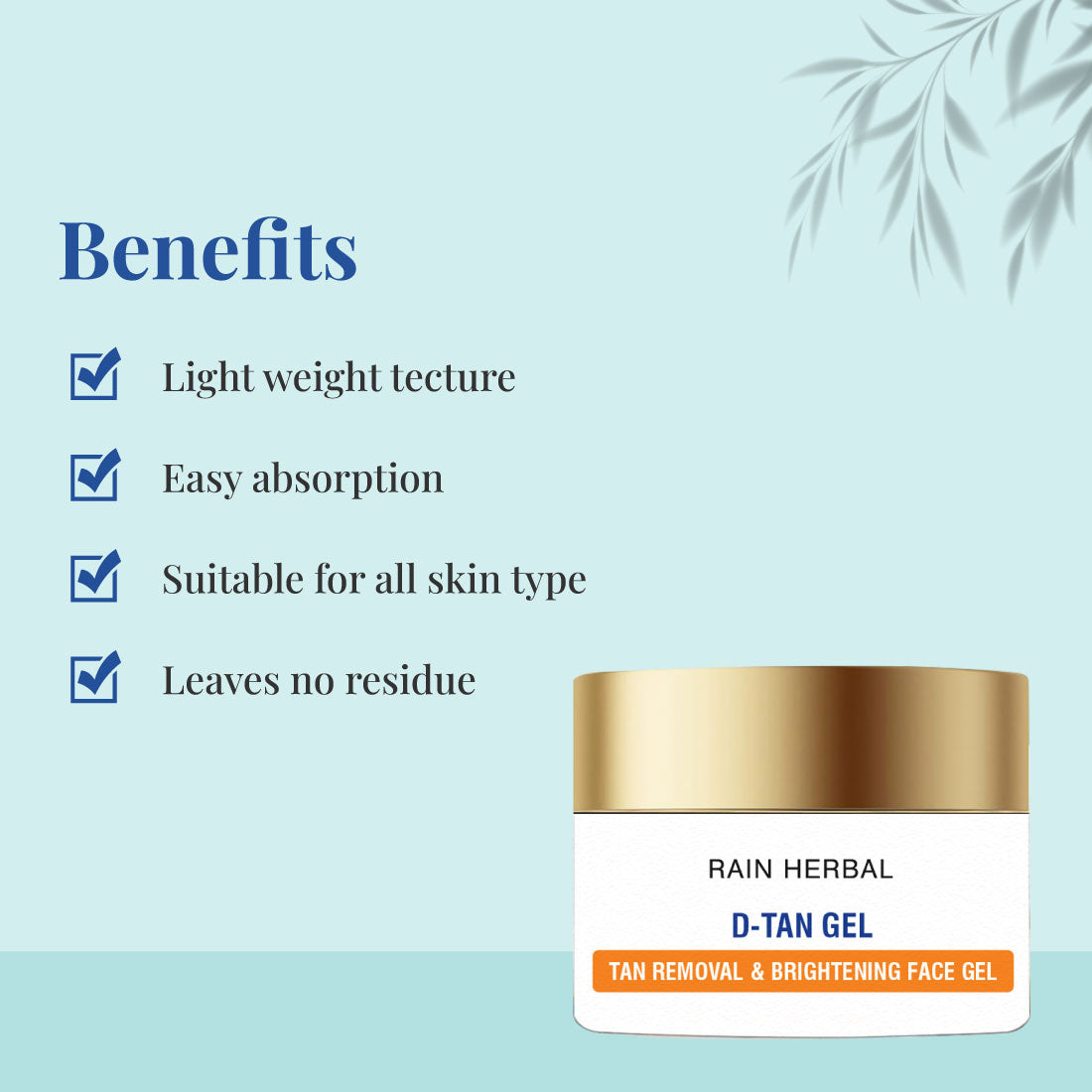 D Tan Gel for Tan Removal & Skin Correction | 100gm