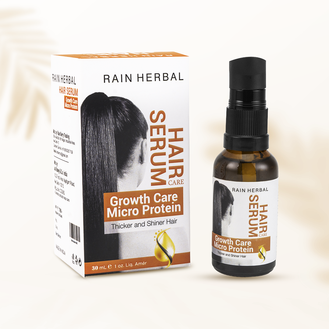 Rain Herbal Growth Care Micro Protein Hair Serum | Thicker & Shiner Hair | 30ml