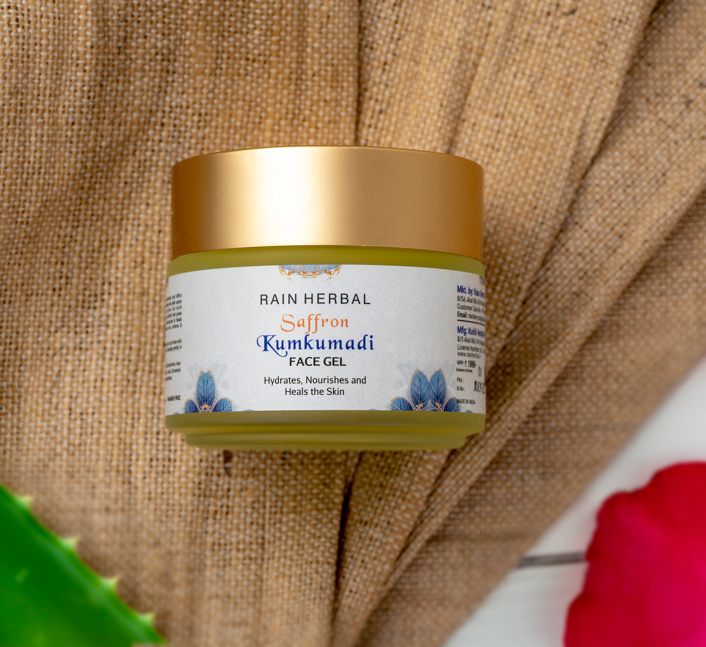 Rain Herbal Kumkumadi Face Gel With Saffron | 100 GM