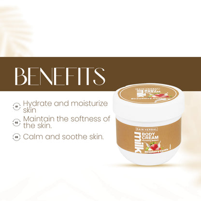 Rain Herbal Strawberry Cookie Body Cream | 200gm