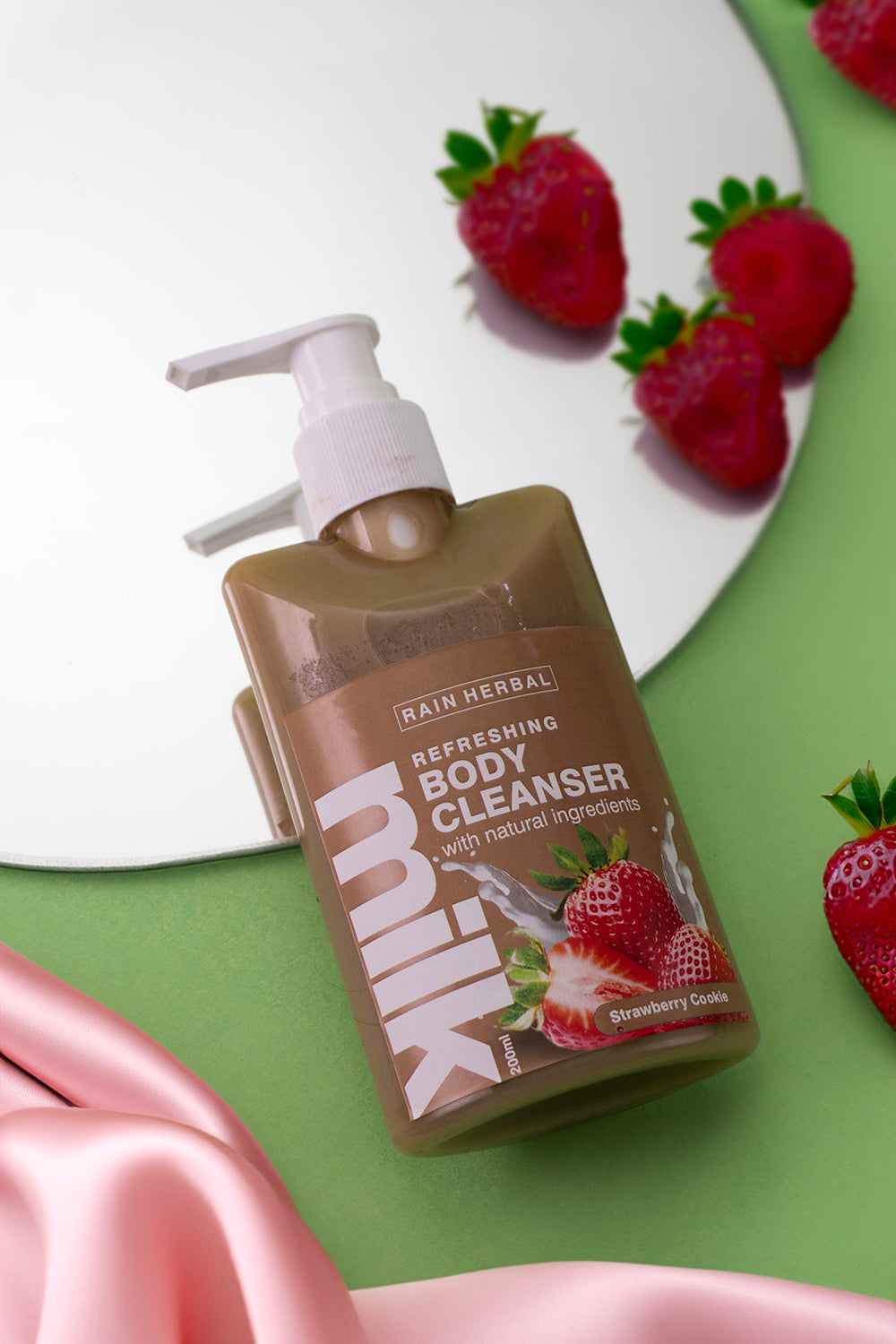 Straw Berry Cookie Milk  | COMBO of Body Cleanser & Cream