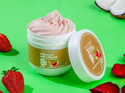 Straw Berry Cookie Milk  | COMBO of Body Cleanser & Cream