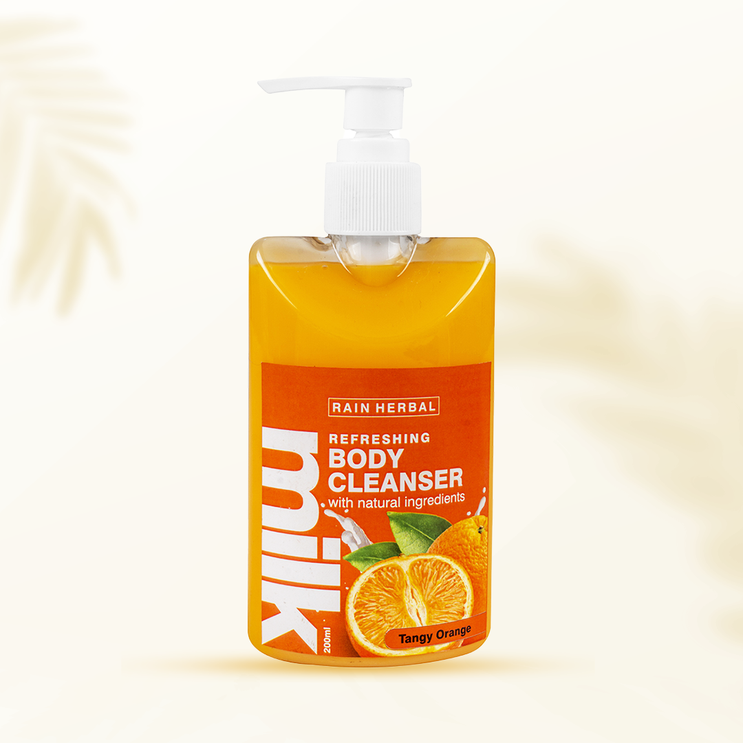 Tangy orange milk body cleanser