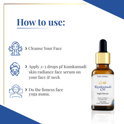 Kumkumadi Miraculous Beauty Oil Herbal Night Serum | 30ml